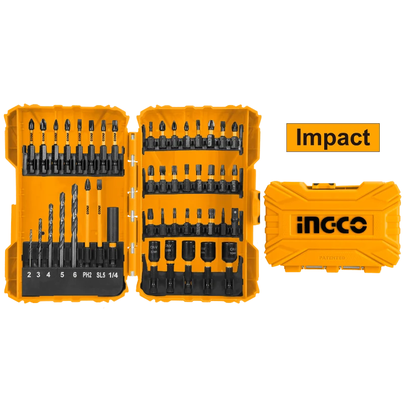 Set 45 bit e cacciaviti Impact Bl Ingco