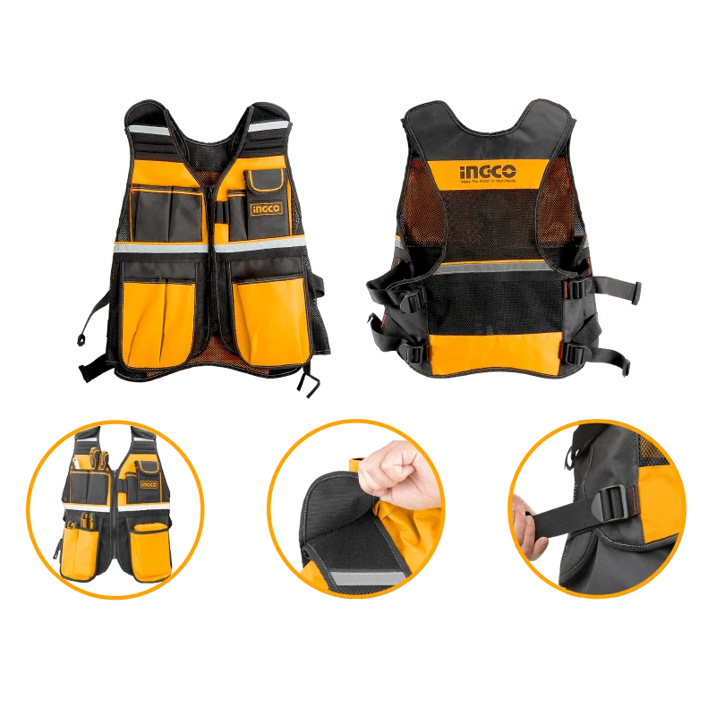 Gilet porta attrezzi 7 tasche Ingco