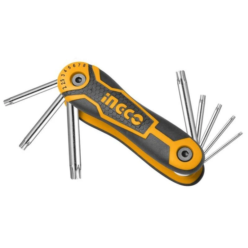 Set 8 chiavi torx Ingco con supporto