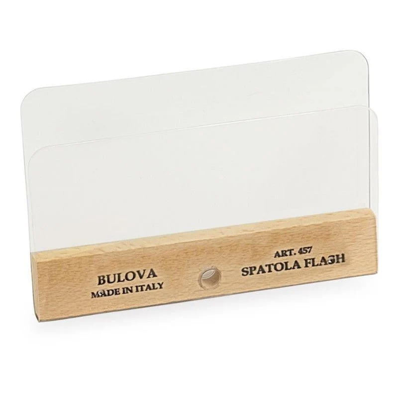 Spatola flash plastificata doppia per decoro