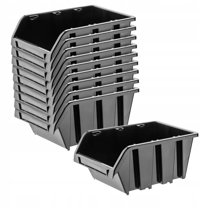 Set di 10 vassoi portaoggetti da officina KADAX, dimensioni vassoio 115x80 mm.