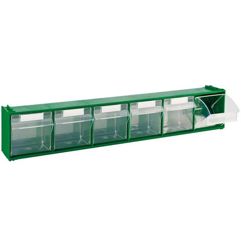 Cassettiera Madia verde con cassetti basculanti