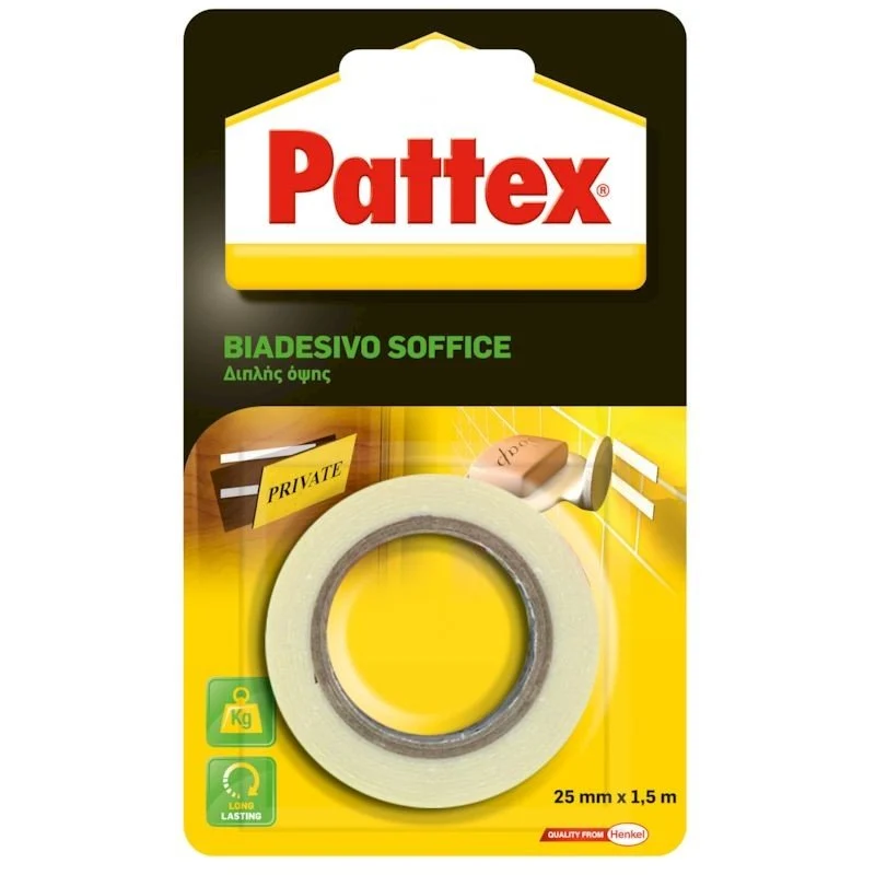 biadesivo soffice 25mmx1,5mt