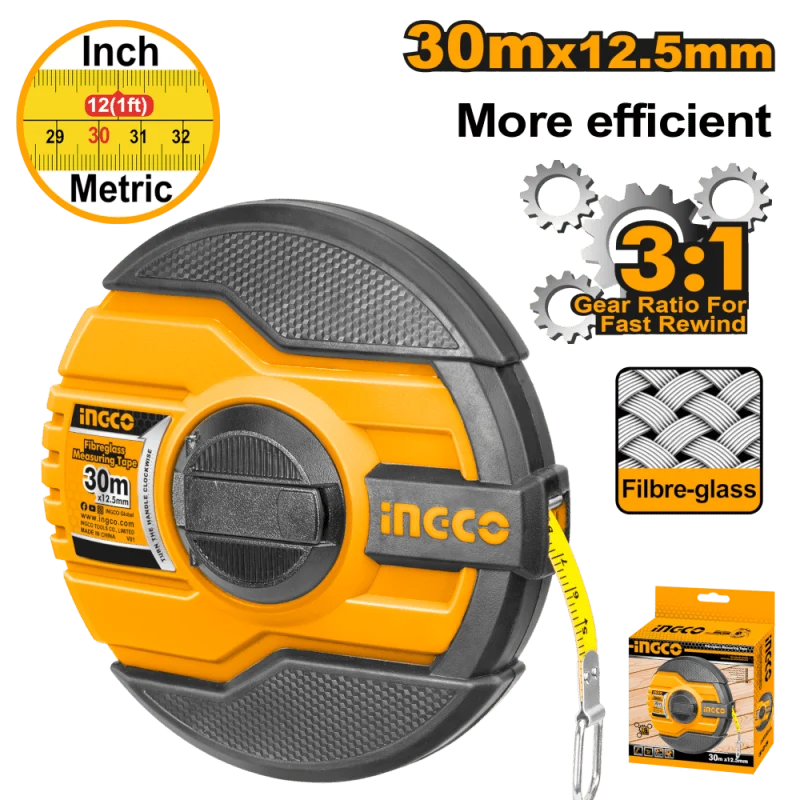 Rotella Metrica 30mtx12,5mm | INGCO