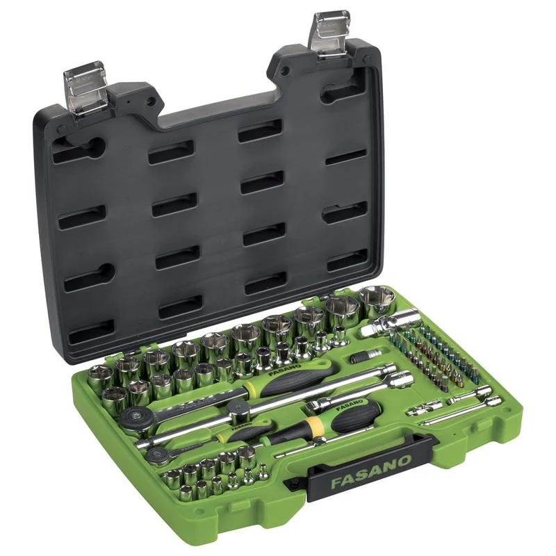 Valigia in Abs Fasano Tools FG 625/S74 SET CHIAVI A BUSSOLA ESAGONALI - 1/2"