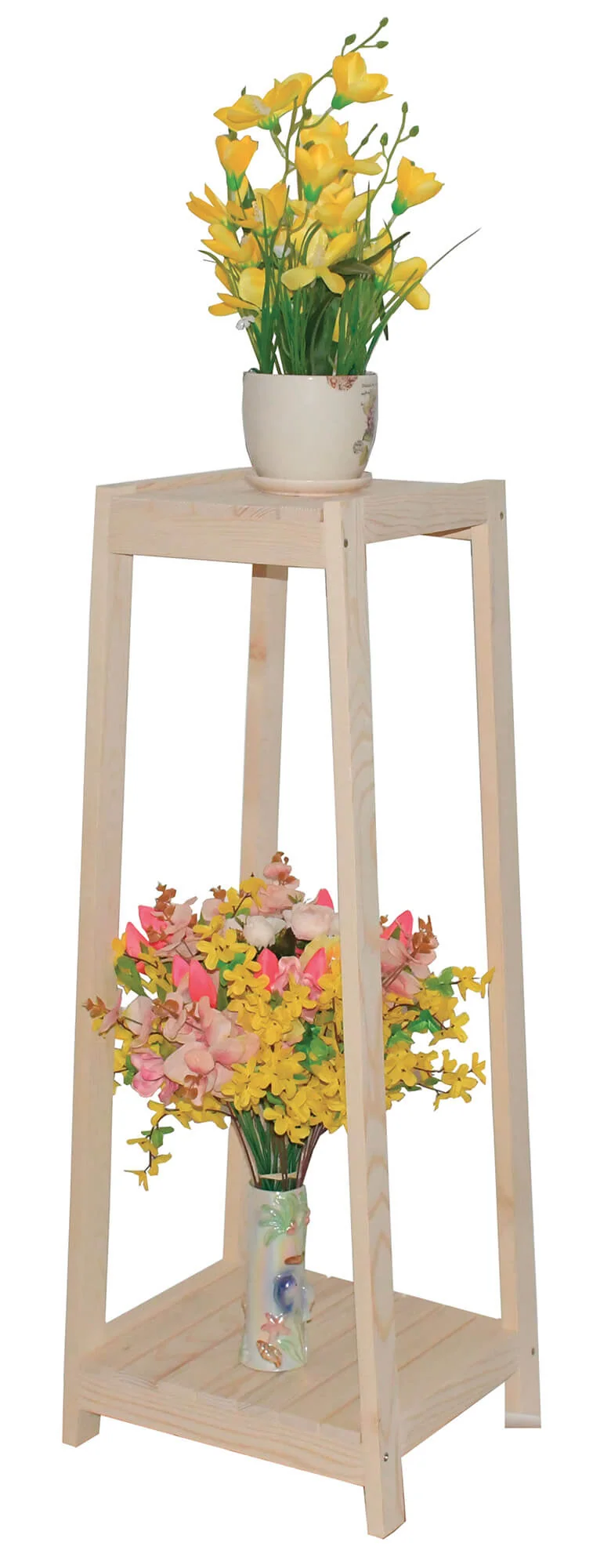 Fioriera Portavasi in Legno 35x30x90 cm