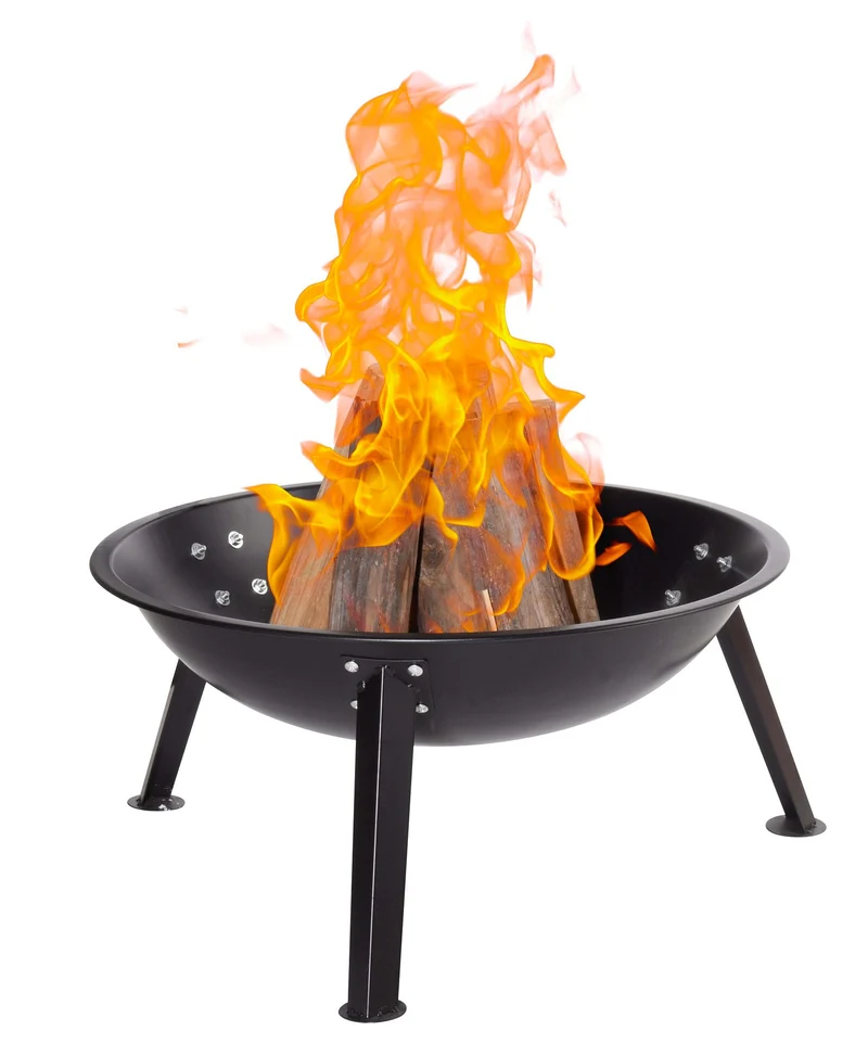 Stufa Braciere Grill a Legna o Carbone da Esterno Qlima FFGW4068 Nero