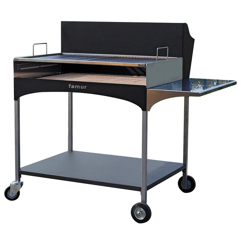 Barbecue a Legna con Griglia in Acciaio Famur BK 10 Elite