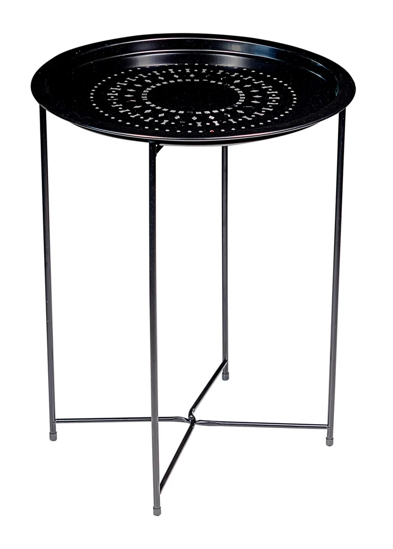 Tavolino da Giardino Ø46x60 cm Motti Florie Nero