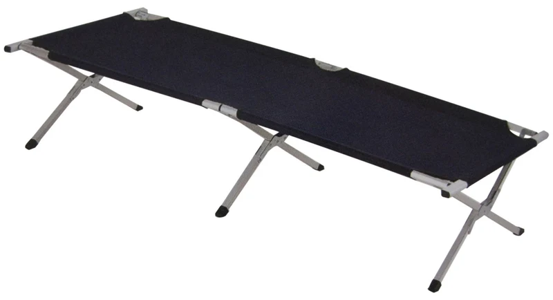 Brandina da Campeggio 190x64x42 cm in Alluminio e Poliestere Blu
