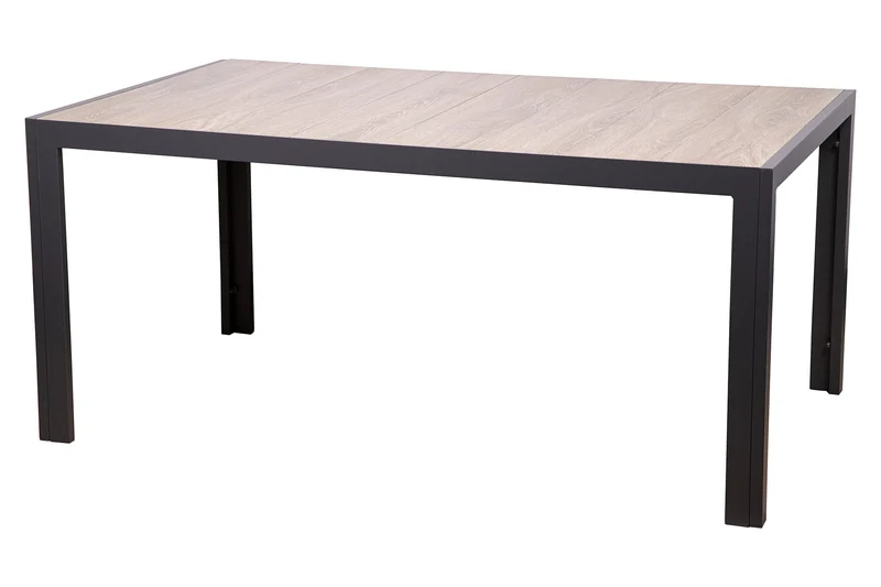 Tavolo da Giardino 165x100x74 cm in Alluminio e Gres Naturale