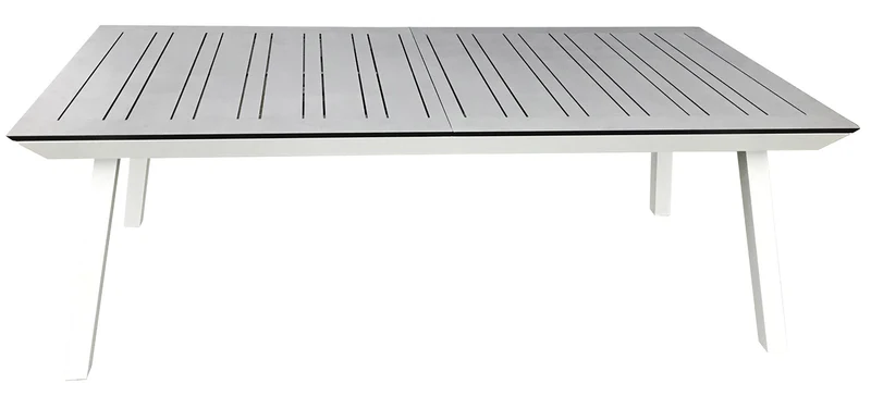 Tavolo Allungabile da Giardino 216/297x100x76 cm in Alluminio Grigio Scuro