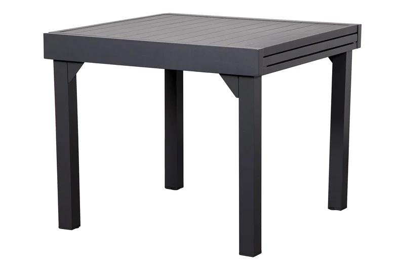 Tavolo Allungabile da Giardino 90/180x90x75 cm in Alluminio Grigio