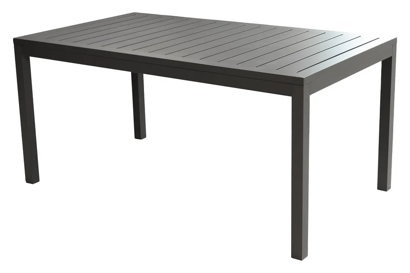 Tavolo Allungabile da Giardino 200x100x75 cm in Alluminio Grigio