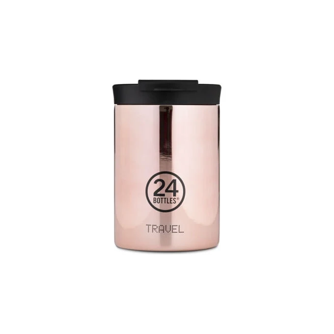 24Bottles TRAVEL TUMBLER 350ML ROSE GOLD Travel Tumbler 350 ml Acciaio inox Isolamento termico 6 h caldo 24 h freddo colore Rose Gold