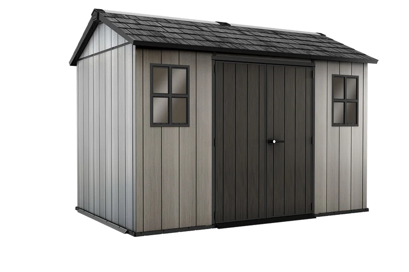 Casetta da Giardino 350x229x254 cm Keter Oakland 1175 Duotech in Polipropilene Grigio