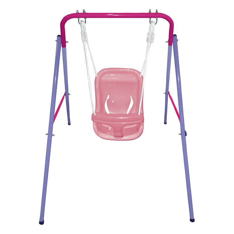 Altalena da Giardino 1 Posto New baby Rosa 100x144x120 cm