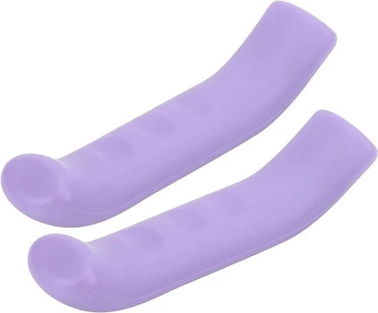 Copriattacco per bicicletta - silicone - mountain bike e road bike - protezione per attacco - manubrio - viola - protettivo - adatto a tutti i modelli.