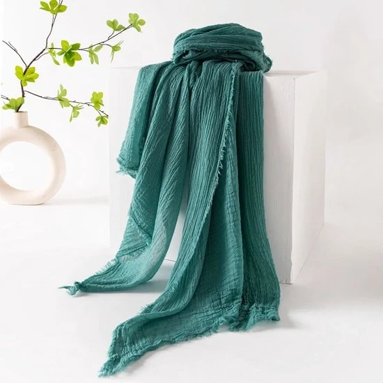 Sjaal da donna per il mare, luce leggera, colore piatto, protezione solare, ombrello, sjaal da donna, sciarpa, grande sjaal lunga per il mare di rete 190*100cm