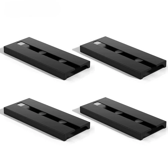 4 pezzi di Cassetto per Vini, Decorazione Cucina per Opificio, Custodia Vini Facile da Installare, Supporto Vini Appeso al soffitto, per Cucina Cassetto Bar Decorativo, Ideale per gli Amanti del Vino, Facile da Installare - nero