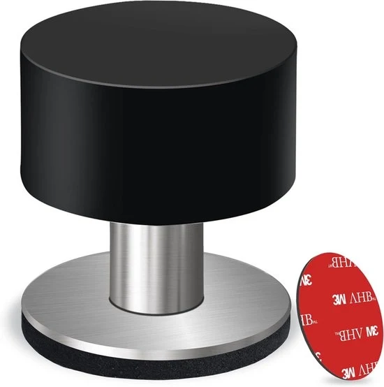 Stoppera automatica porta - paracarro isolante rumore - 304 acciaio inossidabile - protezione porta - stoppera porta antiblocco - paracarro isolante rumore pesante - dimensioni 40x55mm - adatto per uso domestico ed ufficio