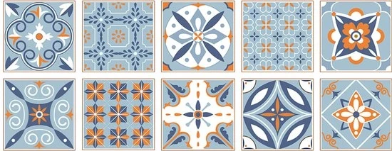 Set da parete da 10 pezzi con adesivo autoattacco 15 x 15 cm decorazione per parete, tegole per parete acqua-resistenti in PVC, decorazione per parete con adesivo oleoresistente, adatto per soggiorno, cucina, bagno, decorazione.