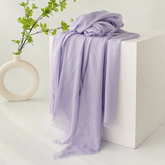 Sjaal per donna, lenti e estivi, colori lisci, protezione solare, scialli per donna, foulard, grande sjaal leggero per donna in tessuto di seta 190*100cm