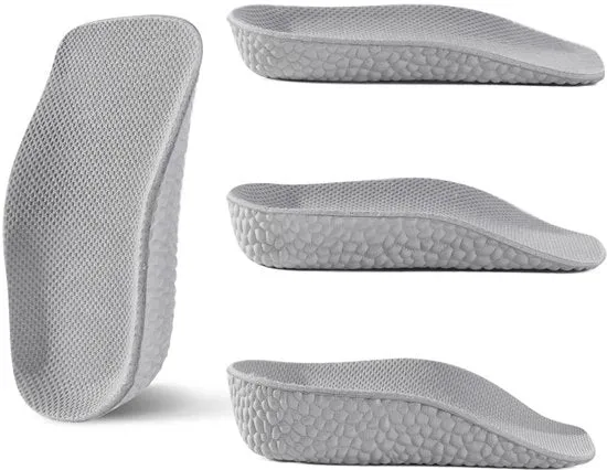 Ingranaggi di sollevamento interno - 2 paia - Sollevamento interno 1,5 cm - Ingranaggi di sollevamento interno semitalli - Ingranaggi di sollevamento interno interni non visibili - Sollevamento interno di 1,5 cm - Colore grigio