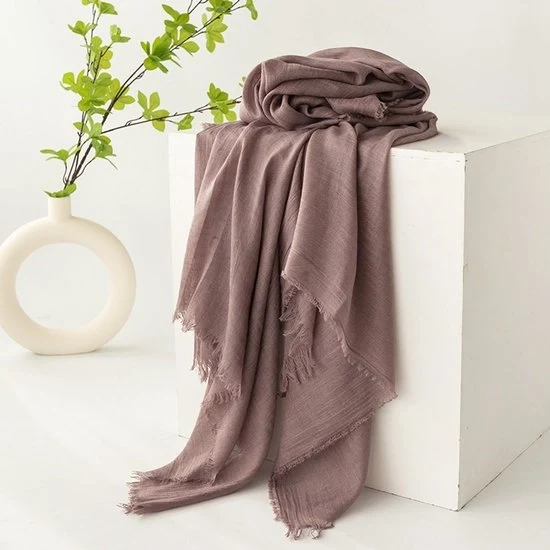 Sjaal per donna, estate, lente e estate, colori lisci, protezione solare, ombrelloni, sjaal donna, foulard, grande sjaal leggero per donna in tessuto di seta 74”×39” - Blu Taro - 190*100cm