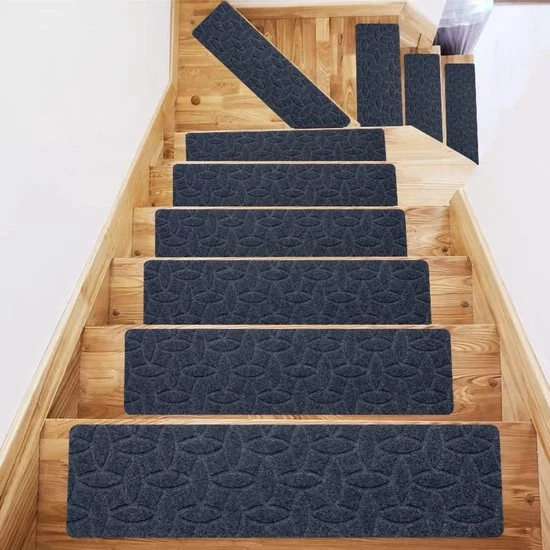 Trappelle antisliporto - 15 confezioni - tappeti antisliporto gradini - adesivi - 20x30 cm riutilizzabili - tappeti antisliporto - tappeti a rilievo spazzolati - tappeto di sicurezza - facile da installare - per scale in legno interne