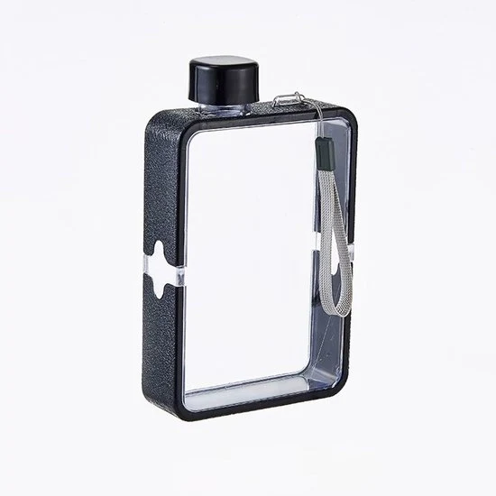 Filtro acqua portatile 380 ml trasparente, riciclabile e leggero per sport, campeggio e attività all'aperto