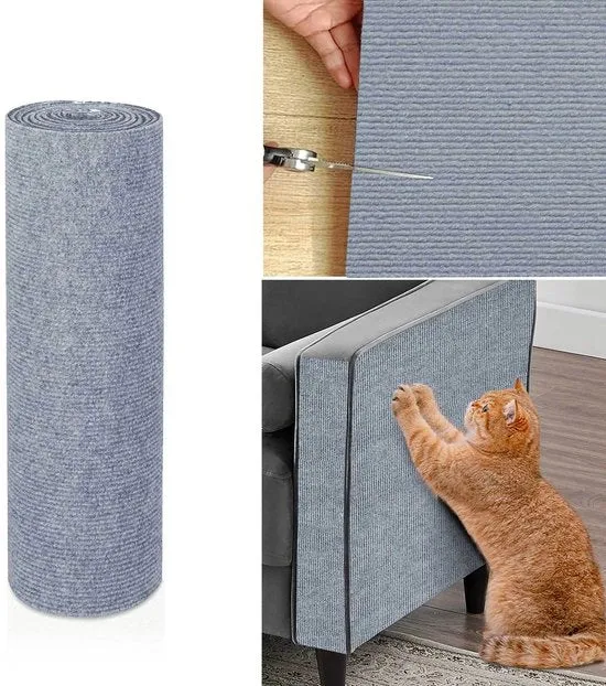 Mat per gatti - Matto per gatti autoadesivo - Matto per gatti autoadesivo pieghevole - Matto per gatti antiusura e non abrasivo - Dimensioni: 40x300cm - Protezione per tappeti, divani, protezioni per mobili