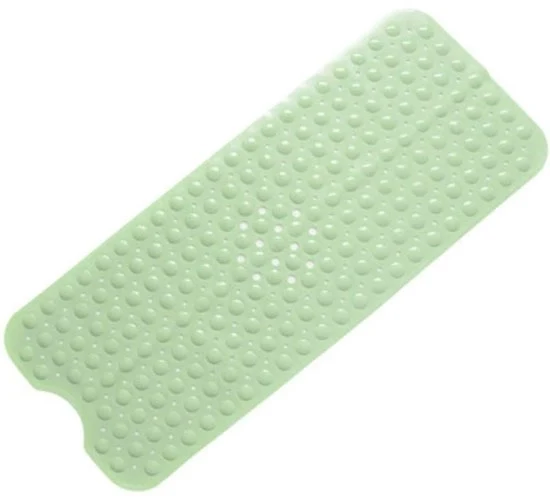 Matrice antiscivolo premium per vasca da bagno - senza viti, BPA, senza lattice, resistente alla muffa, lavabile in lavatrice - sicuro, sostenibile e confortevole per vasche da bagno (100 x 40 cm) - Verde chiaro - 40*100cm