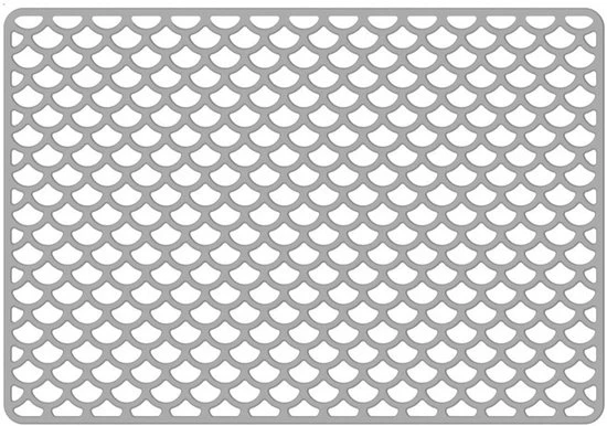 Mat di protezione per doccia - Antiscivolo termoresistente - Protezione per doccia in silicone - Mat di protezione per doccia - Piastra antiaderente multifunzionale - Mat di protezione per doccia non porosa - 42x31x0.9cm