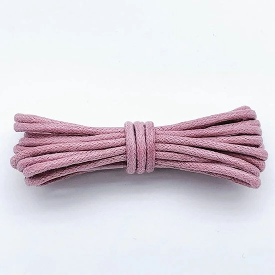 2 paia di cavi in cotone di 160 cm - Cavi in cotone cerchiati di 2,5 mm - Cavi cerchiati robusti - Cavi in cotone duraturi - Cavi per stivali - Cavi in pelle impermeabili - Cavi per scarpe e stivali