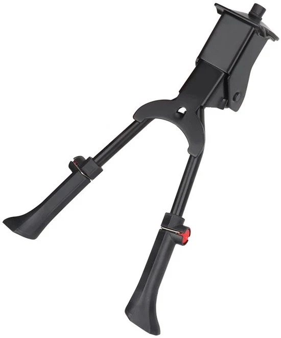 Piedistallo per bicicletta, piedistallo per bicicletta in alluminio regolabile in altezza, supporto antiscivolo in gomma, adatto per biciclette da montagna da 24" a 29