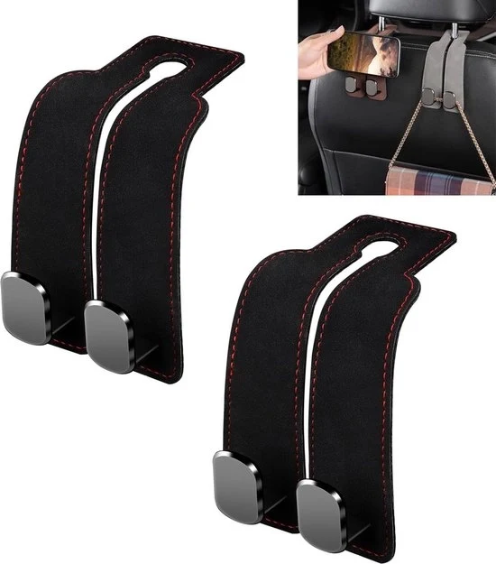 Supporto Auto - 2 Pezzi - Organizzatore Auto - Hanger Auto - Hanger Autostola - Hanger Auto - Supporto Opberghaak - Universale - 17x8cm