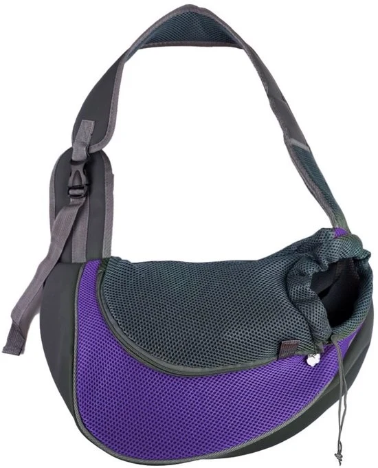 Borsa per Animali Portatile con Mesh Aria per Piccoli Animali da 5 kg o Meno, Colorazione Blu Scuro