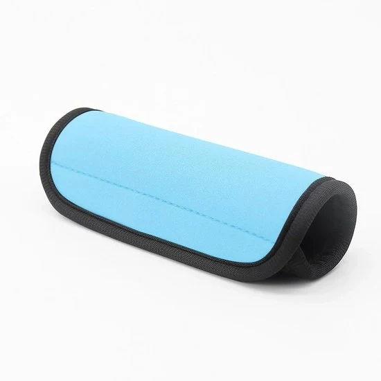 5 set di espansioni per manico di valigia in neoprene per viaggi, etichette di valigia in colori vivaci | espansioni per manico di valigia | guanti per manico di valigia - Celeste del Cielo