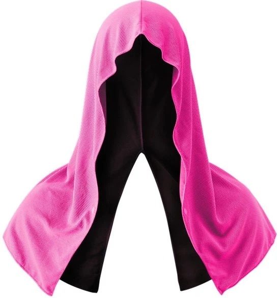 Hoodie-handdoeken rinfrescanti, handdoeken rinfrescanti per collo e viso, asciugamano per ghiaccio per caldo, sciarpa per sport, campeggio, bicicletta e altre attività - Rosa chiaro