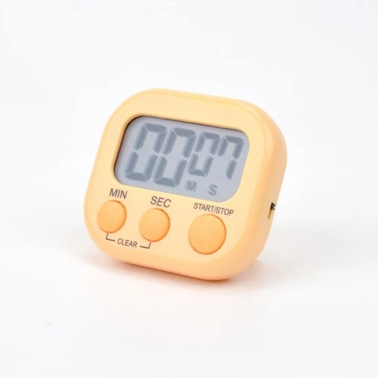 Cucina Digitale 2 in 1 con Display Grande e Suono Intenso, Retro Illuminato Magnetico per Cottura e Frittura - Colorazione Arancio - 7.3x6.5mm