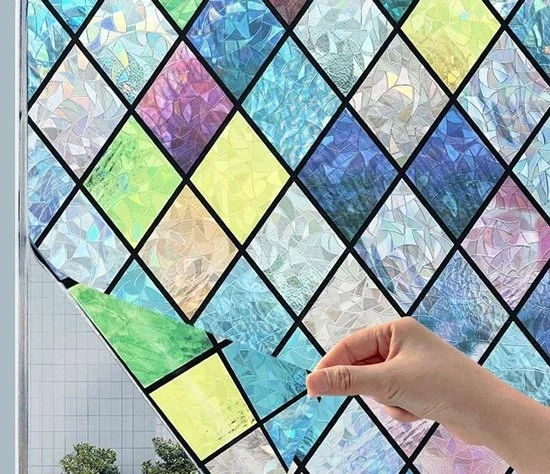 Foglia di Protezione per Finestre - Mat Ondorizzante - Vetro Ondorizzato - Controllo Termico Stazionario - Fissione Solare Decorativa - Adatto per Bagno, Salotto, Affitto - 45CMx2M
