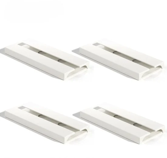 Quattro pezzi di cassetti per vini, decorazione per cucina, mobile per conservare i bicchieri di vino, facile da installare, appeso al soffitto, ideale per cucina, bar e decorazione, perfetto per gli amanti del vino, facile da installare - Bianco