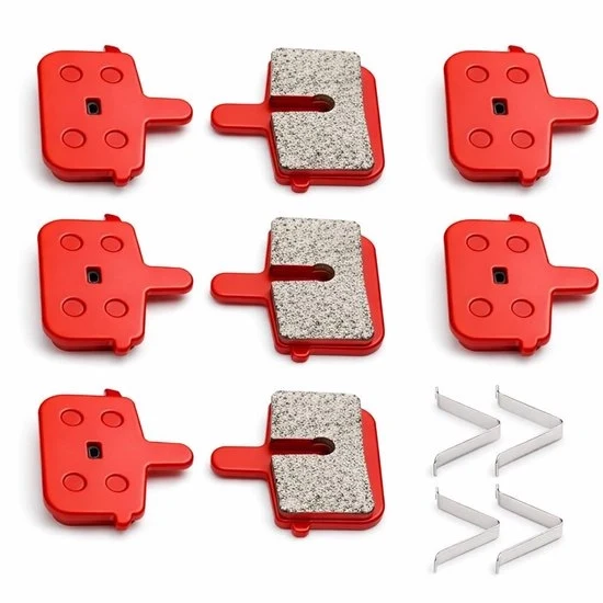 Blocco freno a disco per mountain bike - semimetallico - sostituzione - cera duratura - blocco freno - adatto per biciclette - 29.5 x 30mm 8 pezzi
