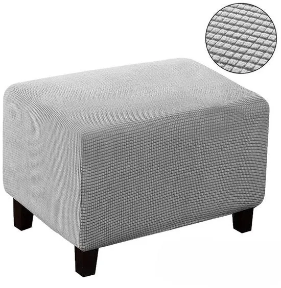 Hoes universale po' con quattro gambe, super morbido, con fondo elastico, con fondo antiscivolo, con tessuto jacquard, misura S: Lunghezza 60-75 cm Larghezza 40-55 cm Altezza 35-45 cm - Grigio chiaro