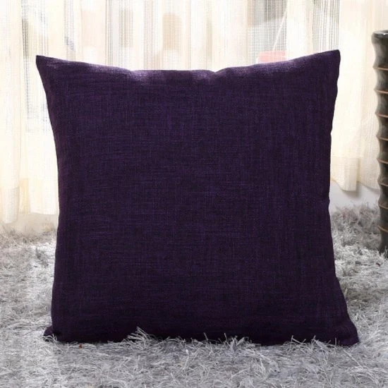 Sacco per cuscino in lino - 2-pack - 40x40cm cuscino copri - Copri cuscino per esterno - Decorazione per la casa - Con cerniera invisibile - Adatto per divano letto, ufficio - Blu scuro