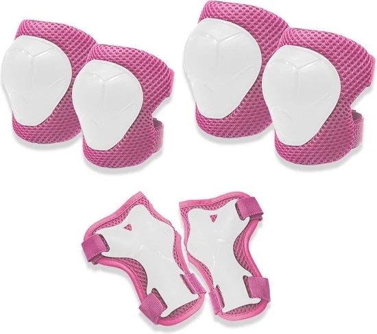 Set di protezione per bambini/ragazzi - Protezioni ginocchia per bambini, protezioni cavi, protezioni polso - Set di protezione 6-in-1 per bambini - Per scale, pattini, pattini inline - Adatto per bambini dai 3 ai 8 anni