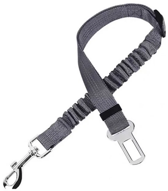 Cintura di sicurezza per cani per l'auto - lunghezza regolabile cintura di sicurezza per cani - 2 pezzi - cintura di sicurezza con assorbimento elastico di shock e forte gancio - larghezza 2,5 cm, lunghezza totale regolabile 47-70 cm