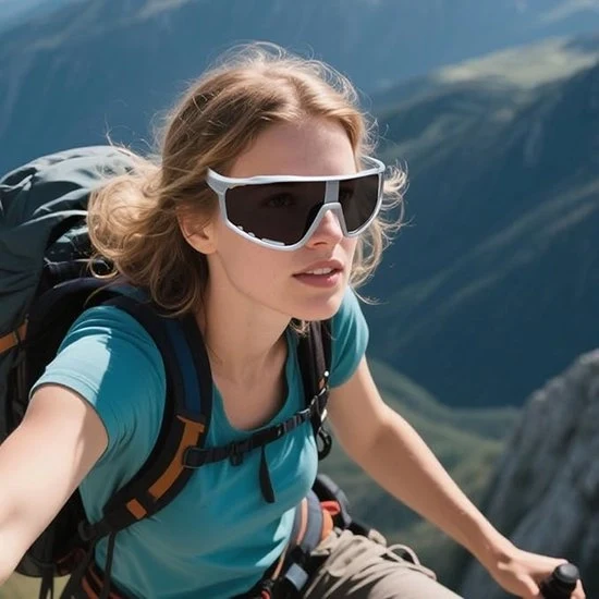 Occhiali da sole polarizzati per uomini – Protezione UV anti riflessiva – Visiera regolabile, impermeabile – Accessorio esterno essenziale per bicicletta, spiaggia e golf