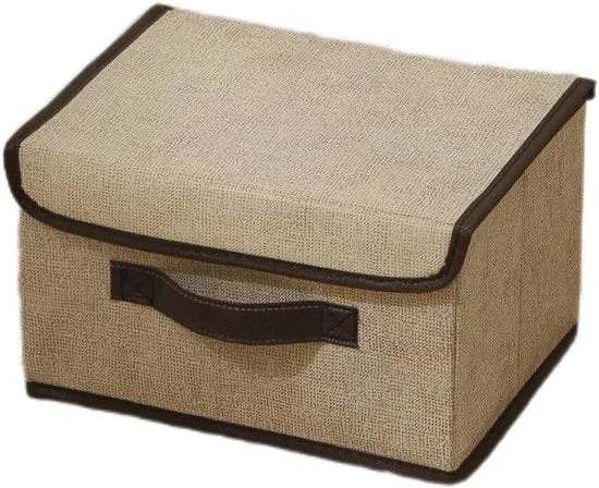 Scatola di stoccaggio 3 pezzi con coperchio - Scatola di stoccaggio pieghevole con coperchio - Scatola di stoccaggio - Scatola di stoccaggio pieghevole e impermeabile per la casa - Scatola di stoccaggio multifunzionale per capi e pantaloni - 35x25x25cm